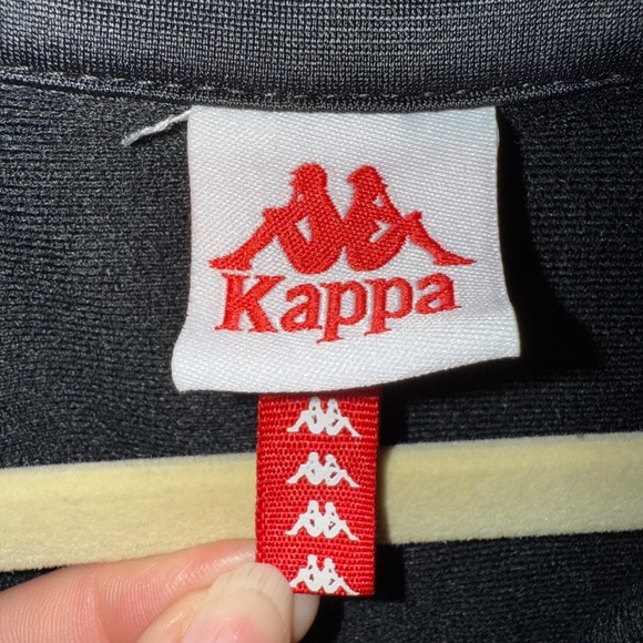 Kappa 222 Banda Wanniston Slim Fit Street Track Jacket Black White Size Large - Picture 12 of 14